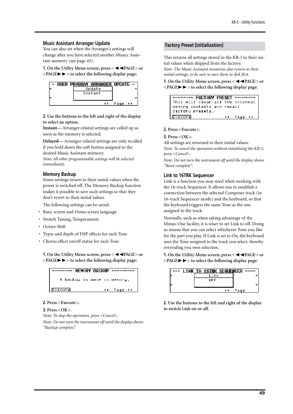 Roland KR-3 User Manual | Page 50 / 64