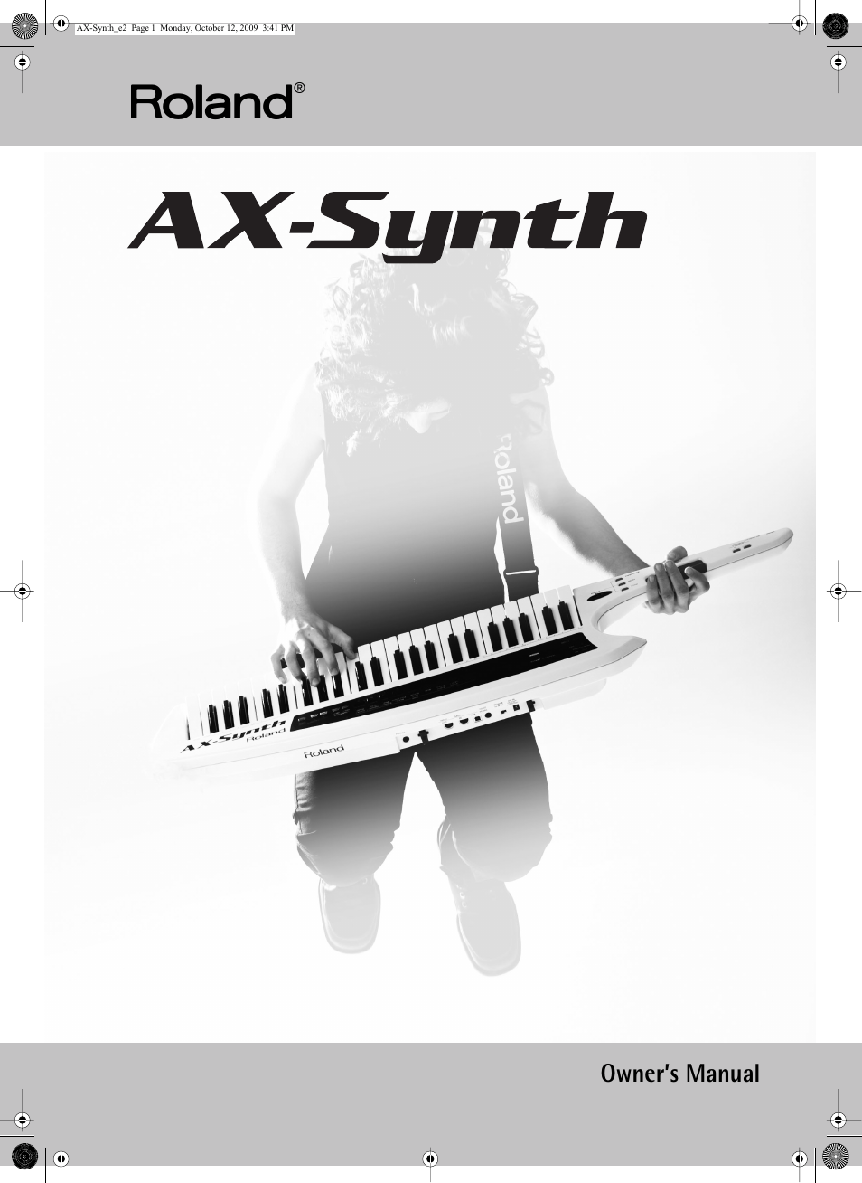 Roland AX-Synth User Manual | 44 pages