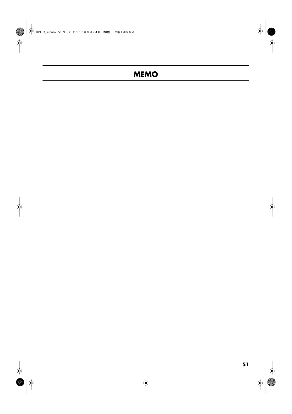 Roland HP103 User Manual | Page 51 / 56