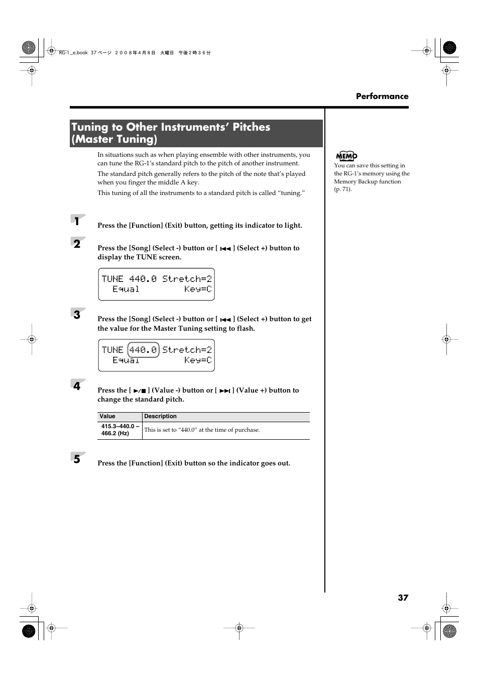 Roland RG-1 User Manual | Page 39 / 104