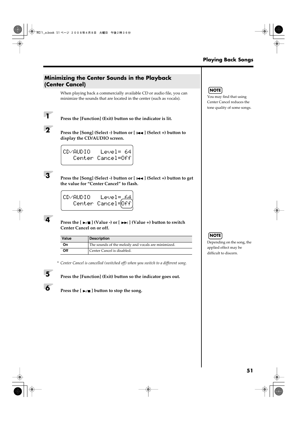 Roland RG-1 User Manual | Page 53 / 104