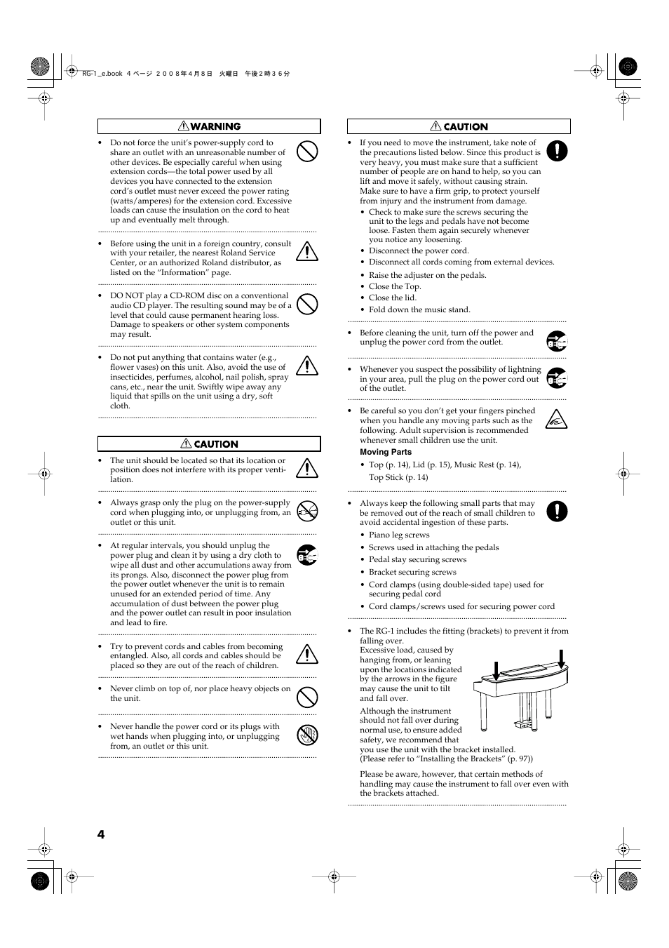 Roland RG-1 User Manual | Page 6 / 104