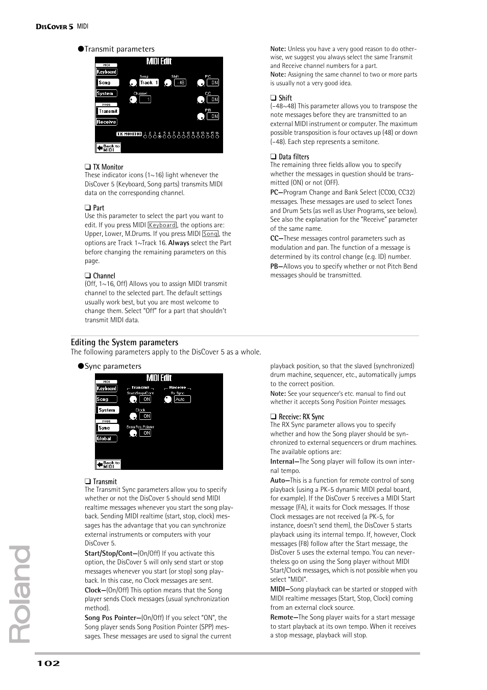 Roland PAINO DISCOVER5 User Manual | Page 104 / 124