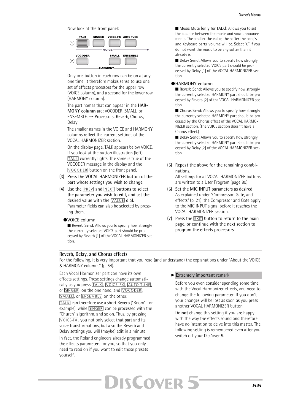 Roland PAINO DISCOVER5 User Manual | Page 57 / 124