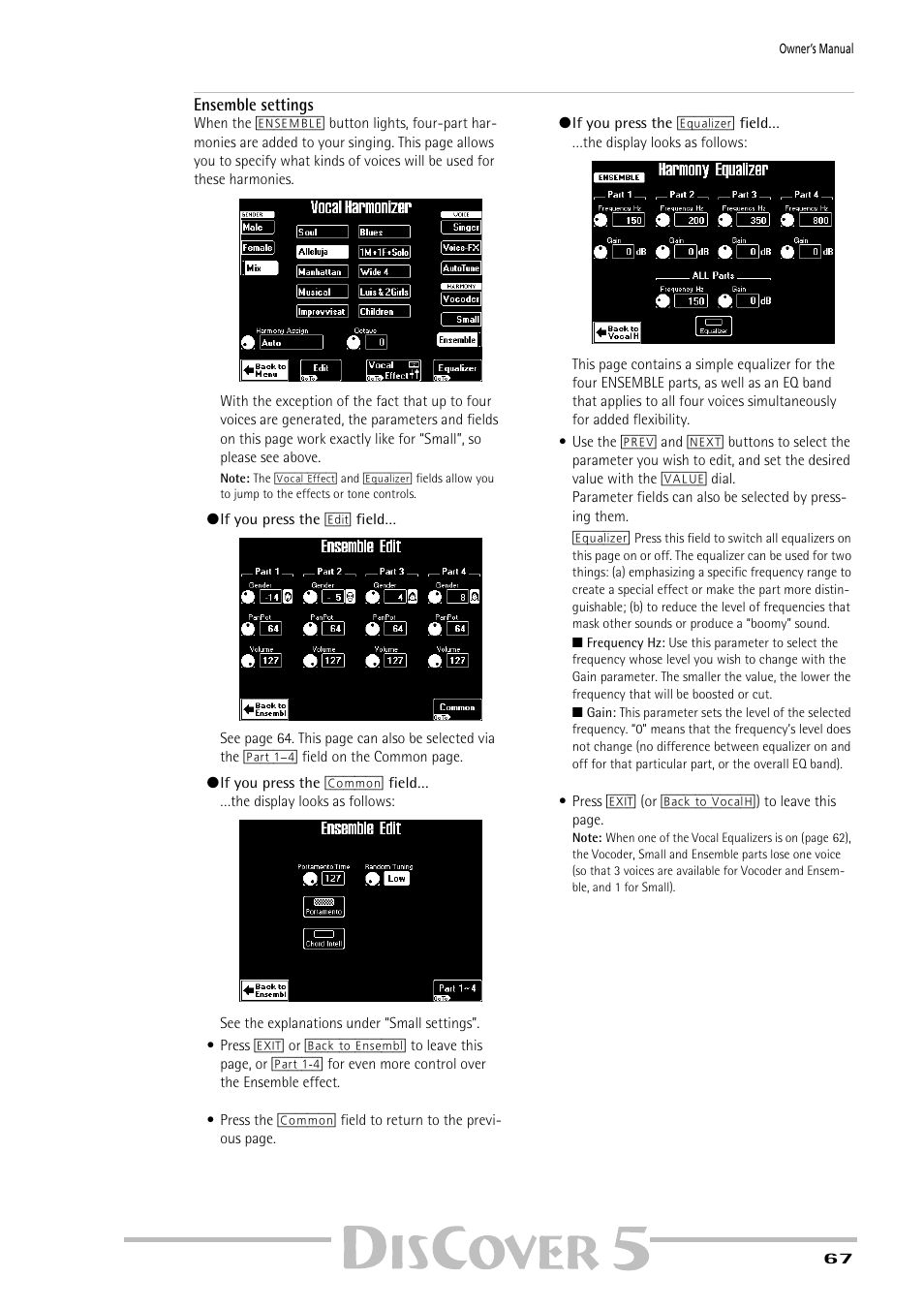 Roland PAINO DISCOVER5 User Manual | Page 69 / 124