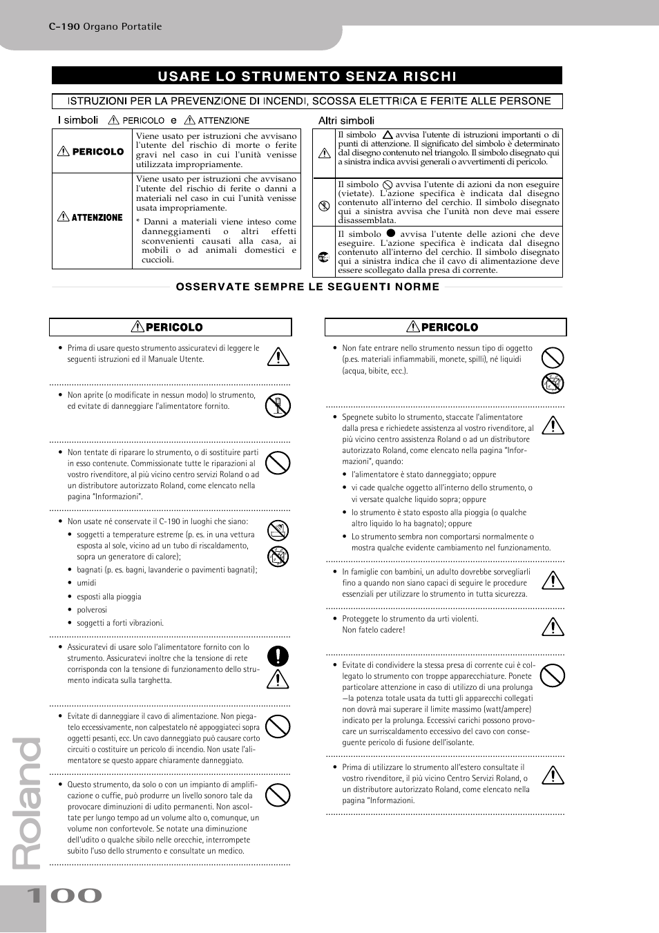 Roland C-190 User Manual | Page 100 / 152