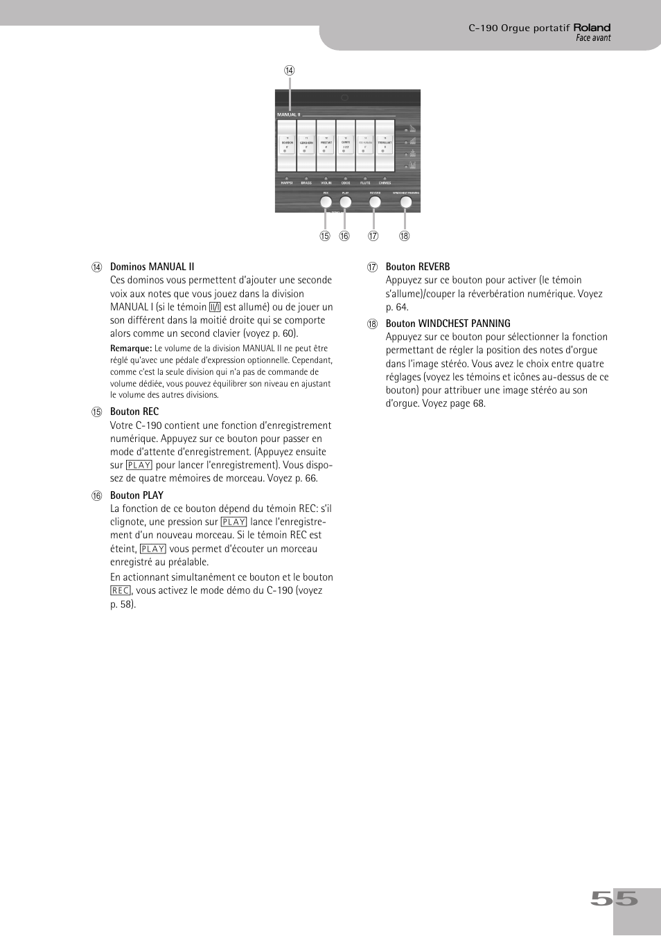 Roland C-190 User Manual | Page 55 / 152