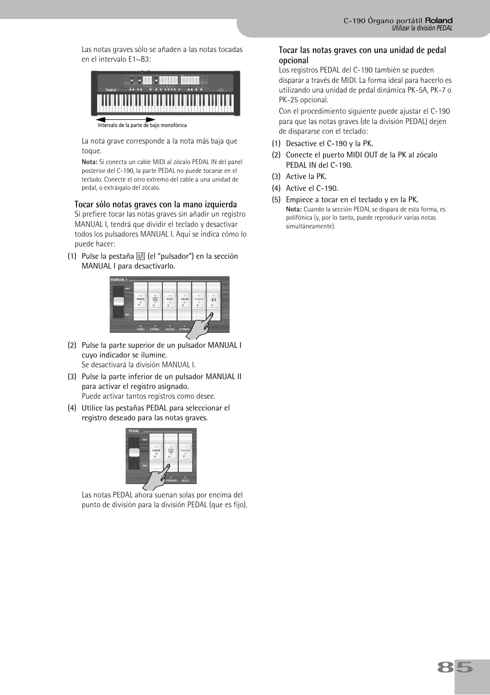 Roland C-190 User Manual | Page 85 / 152