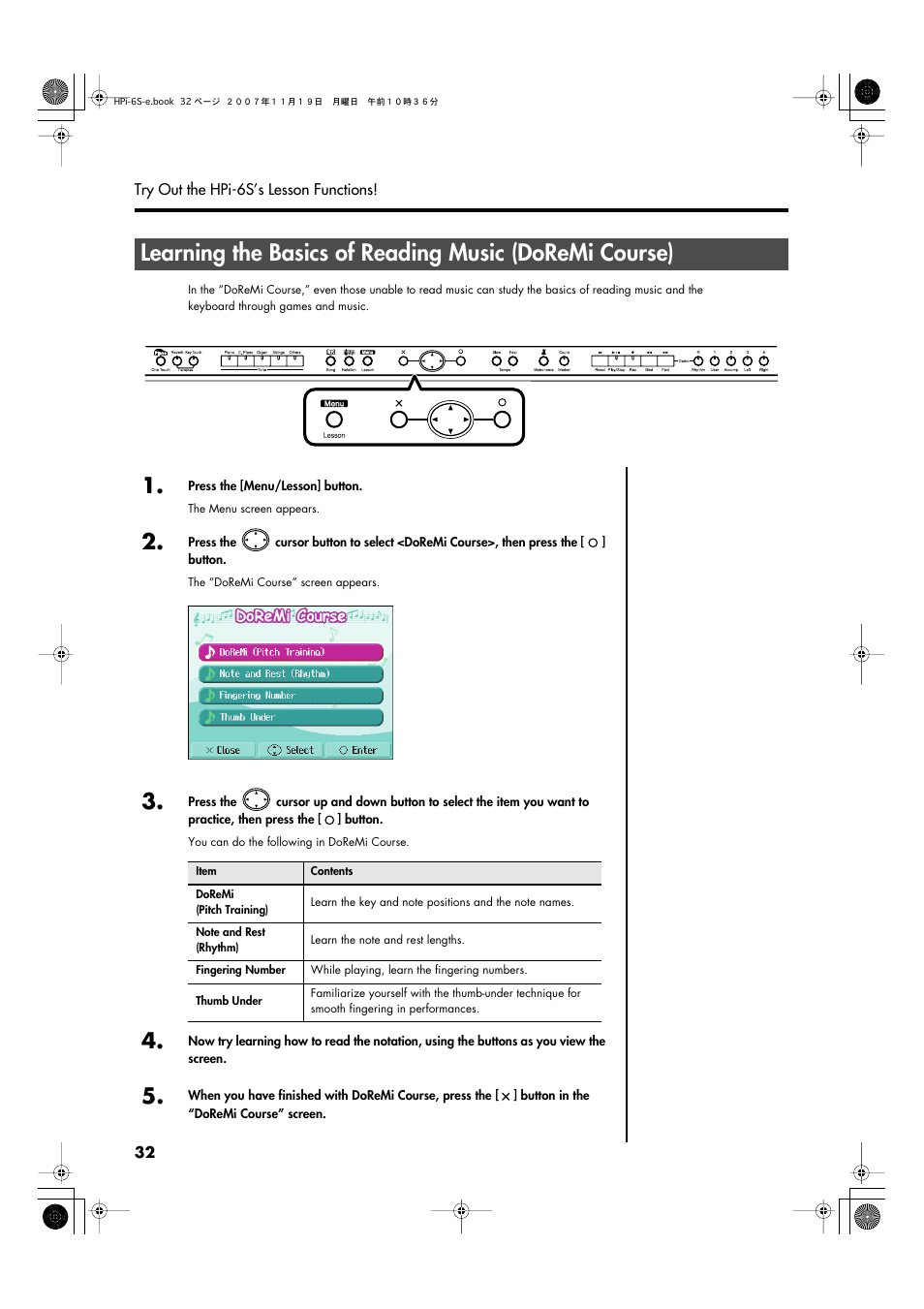 Roland HPi-6s User Manual | Page 32 / 136