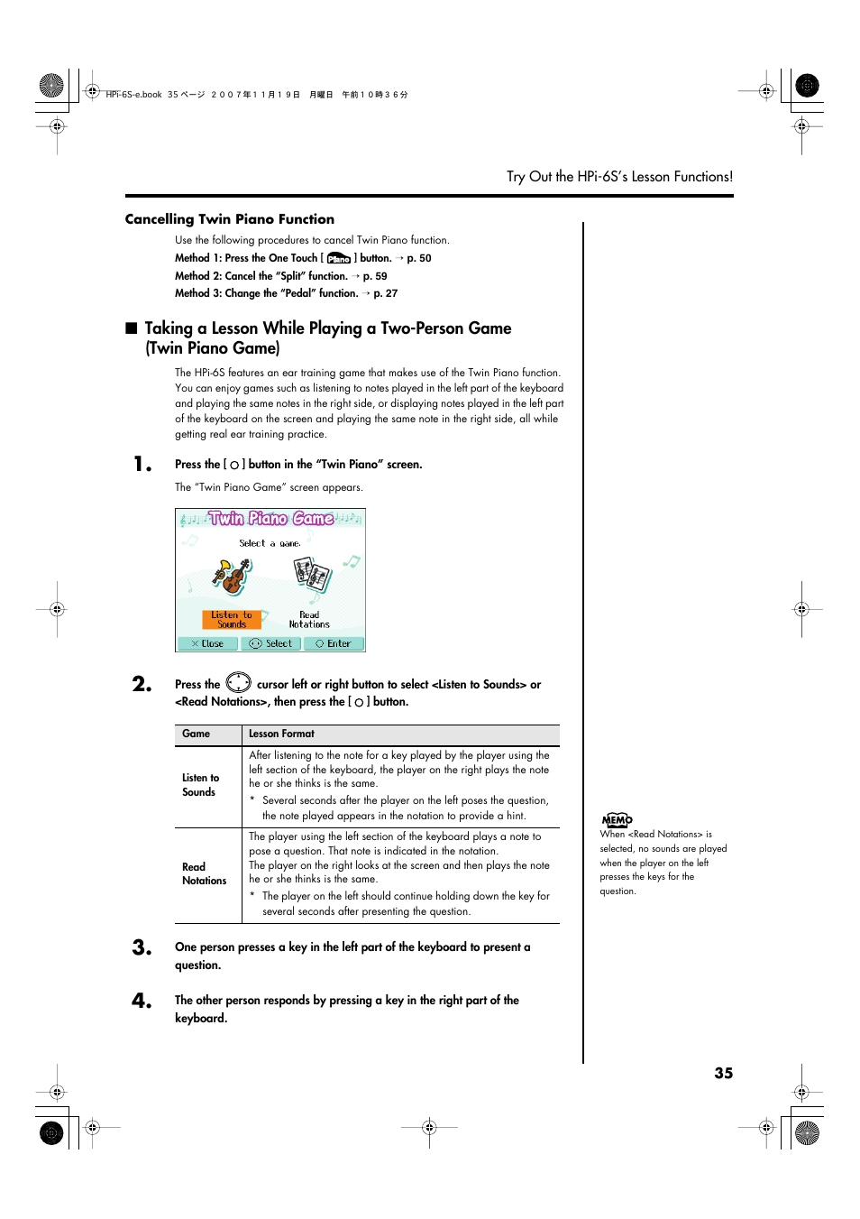 Roland HPi-6s User Manual | Page 35 / 136