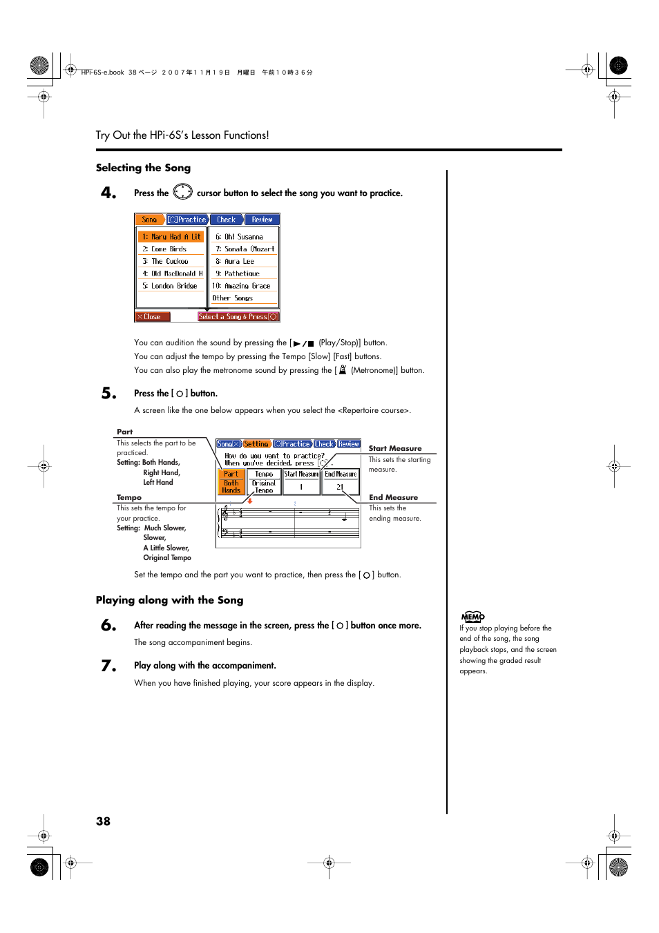 Roland HPi-6s User Manual | Page 38 / 136