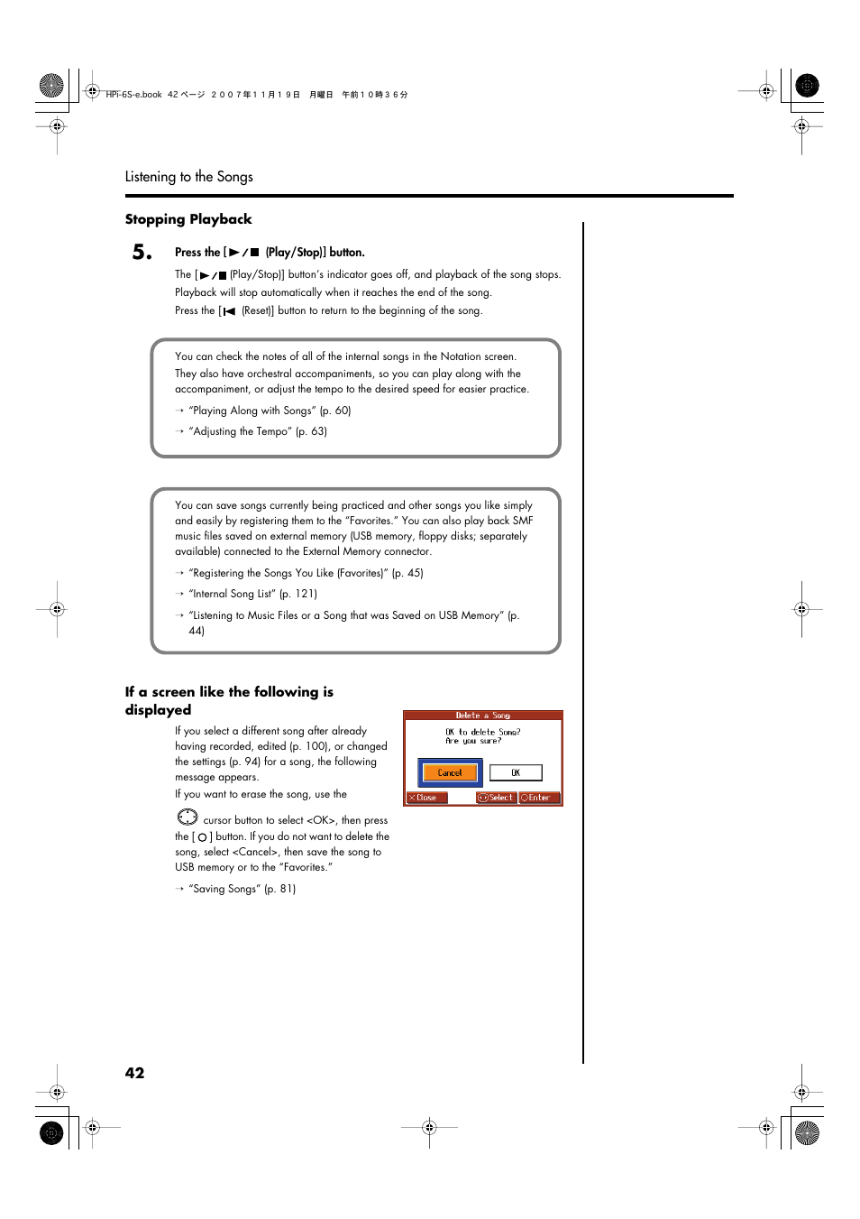 Roland HPi-6s User Manual | Page 42 / 136