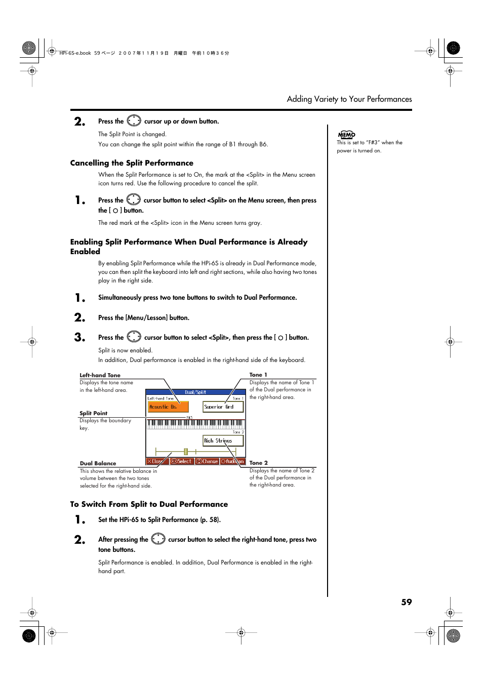 P. 59 | Roland HPi-6s User Manual | Page 59 / 136