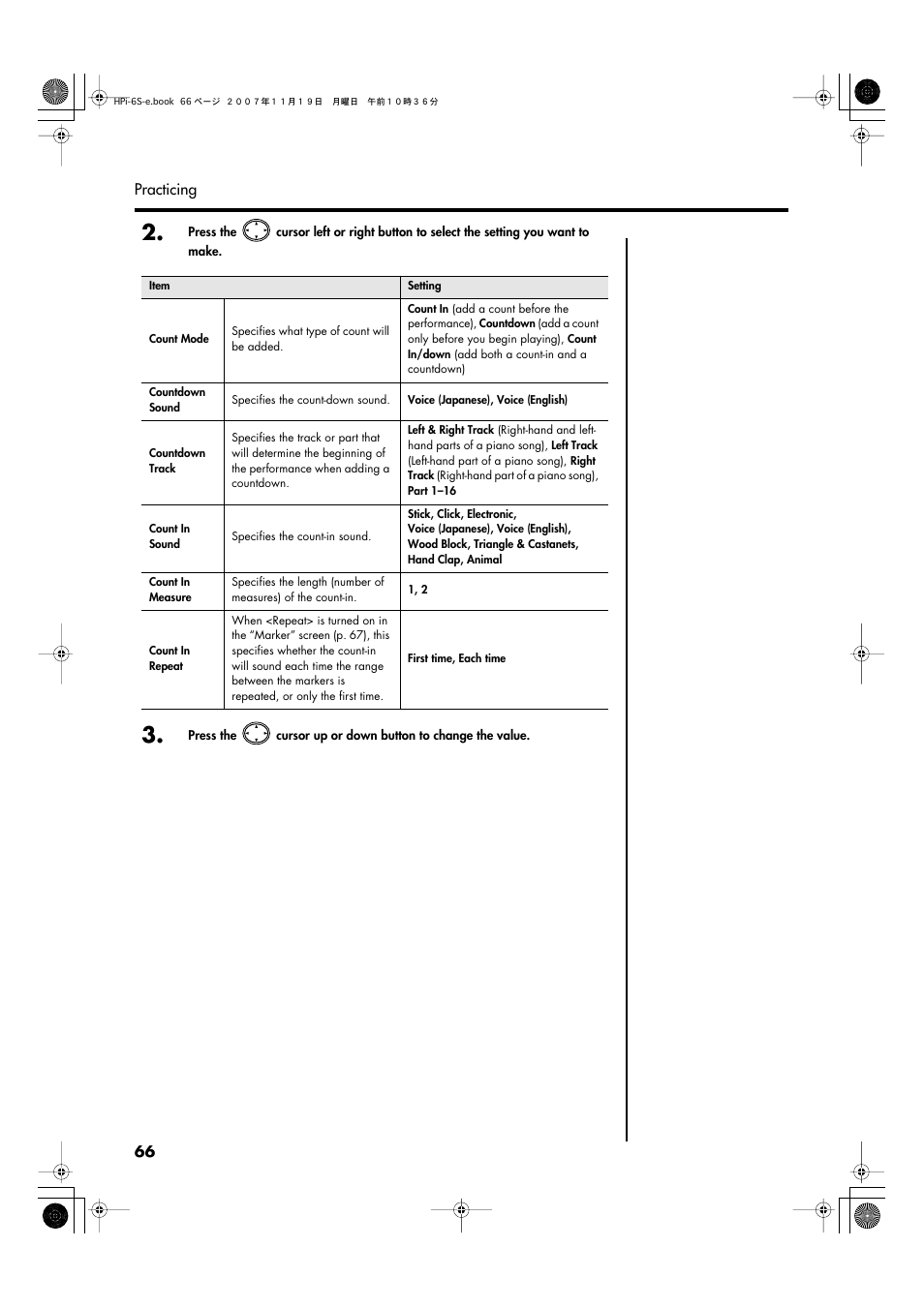 Roland HPi-6s User Manual | Page 66 / 136