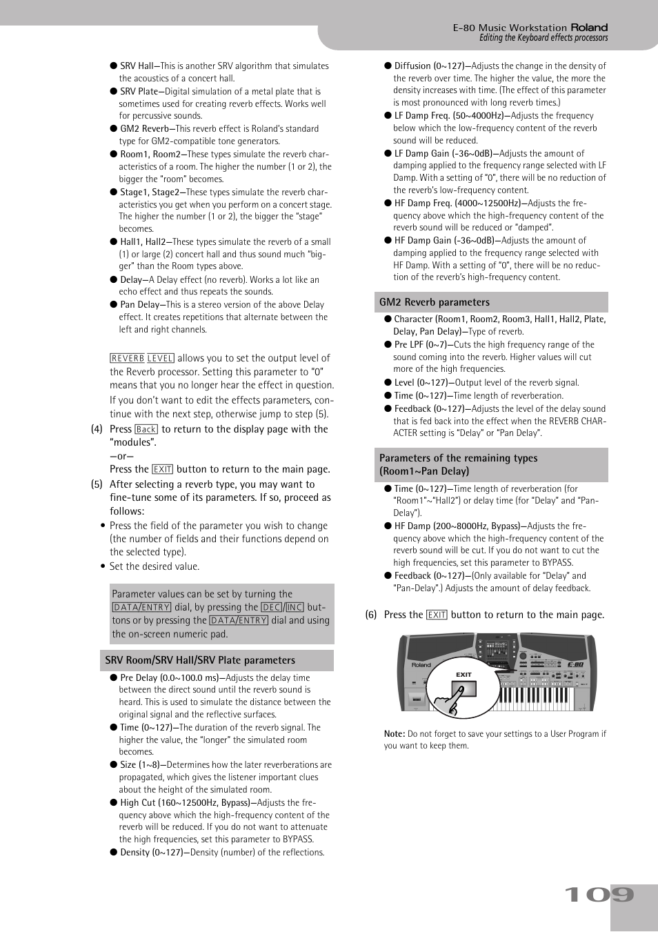 Roland E-80 User Manual | Page 109 / 284