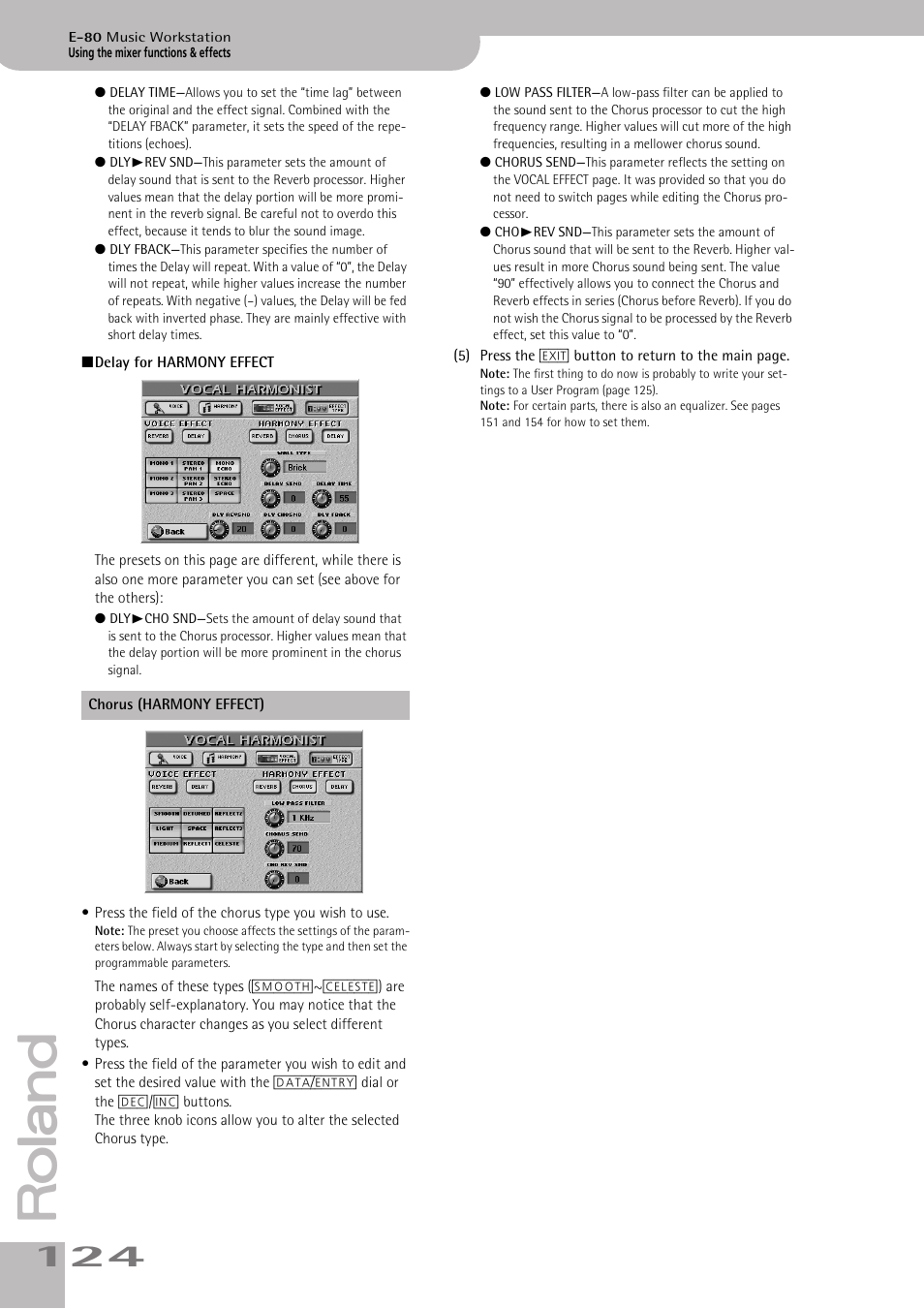 Roland E-80 User Manual | Page 124 / 284