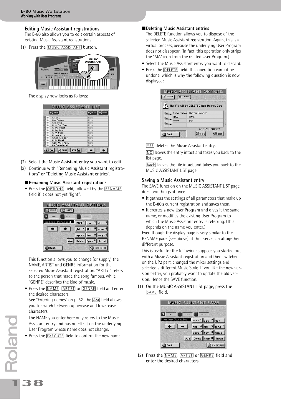 Roland E-80 User Manual | Page 138 / 284