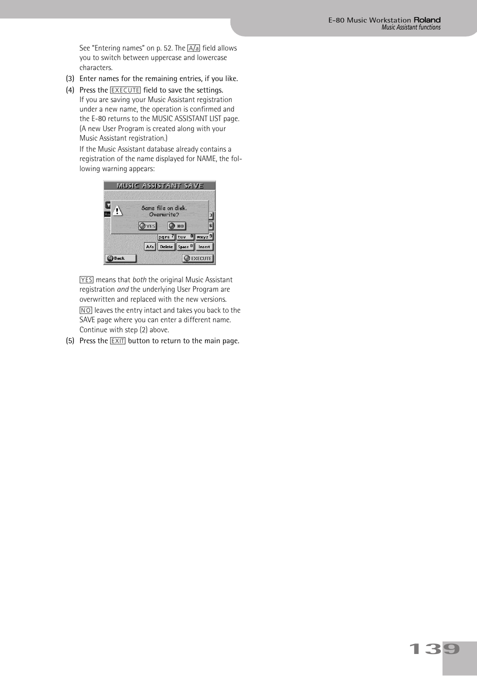 Roland E-80 User Manual | Page 139 / 284