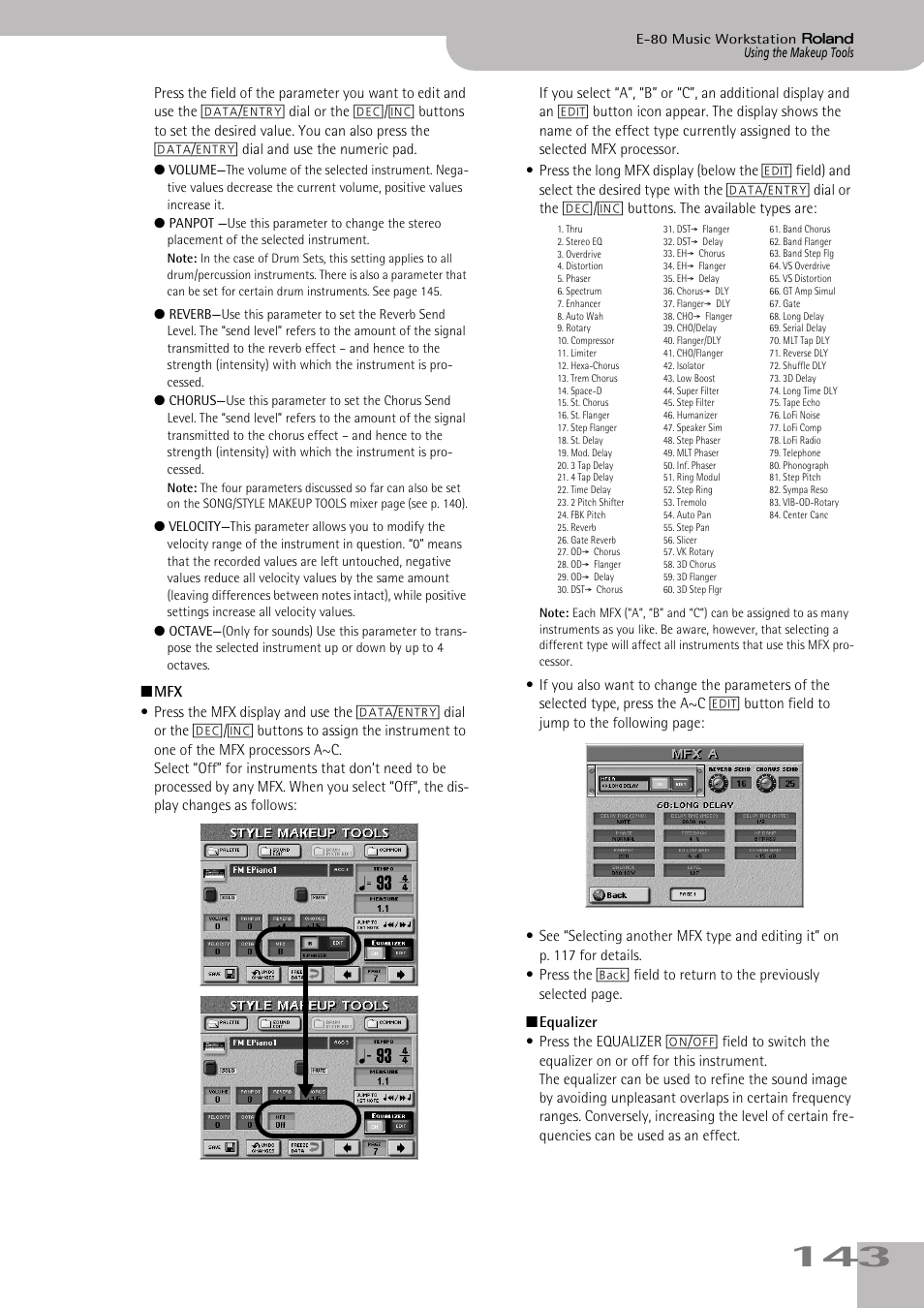 Roland E-80 User Manual | Page 143 / 284