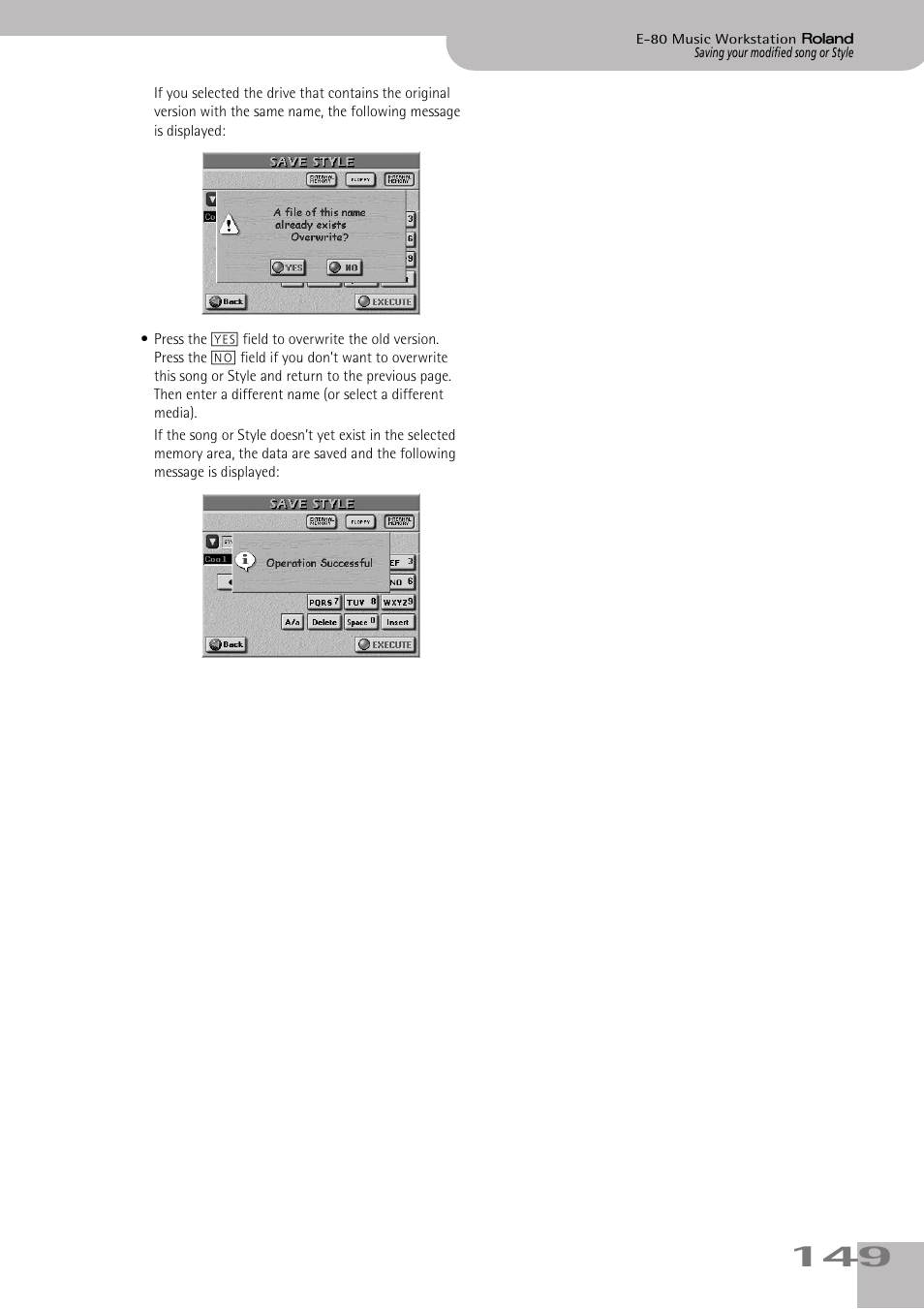 Roland E-80 User Manual | Page 149 / 284
