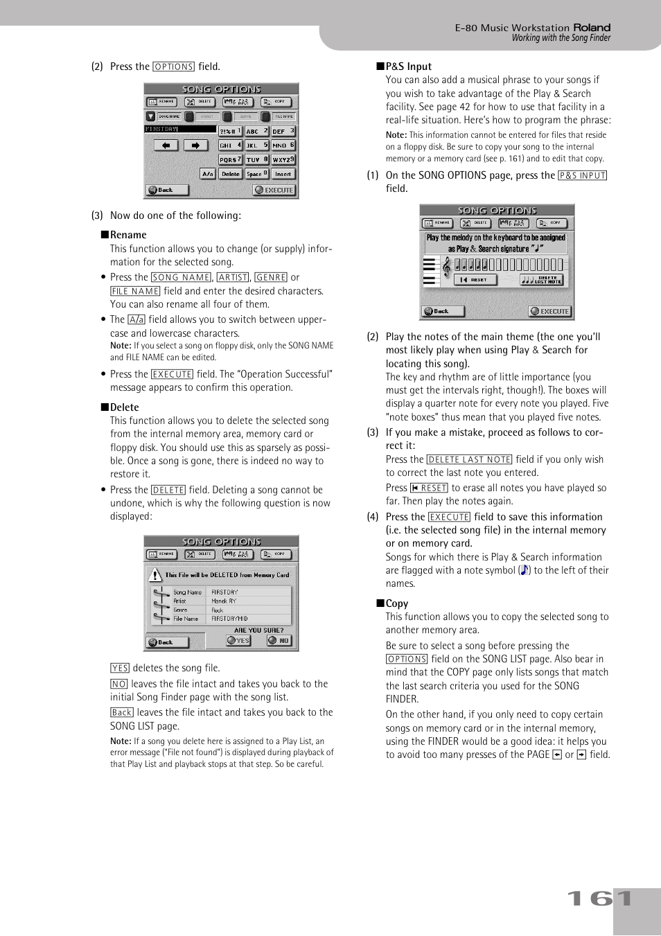 Roland E-80 User Manual | Page 161 / 284