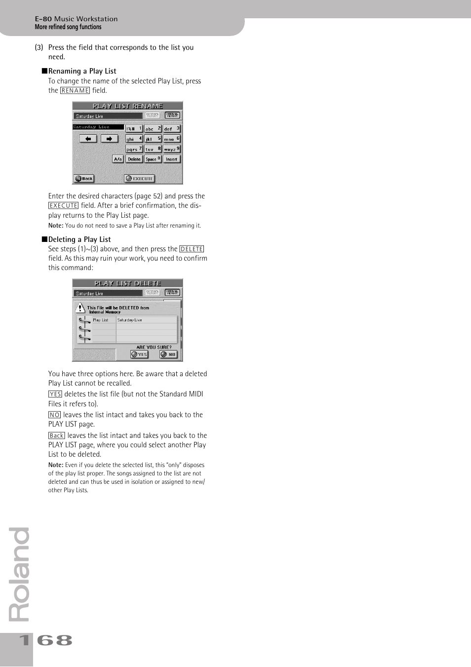 Roland E-80 User Manual | Page 168 / 284
