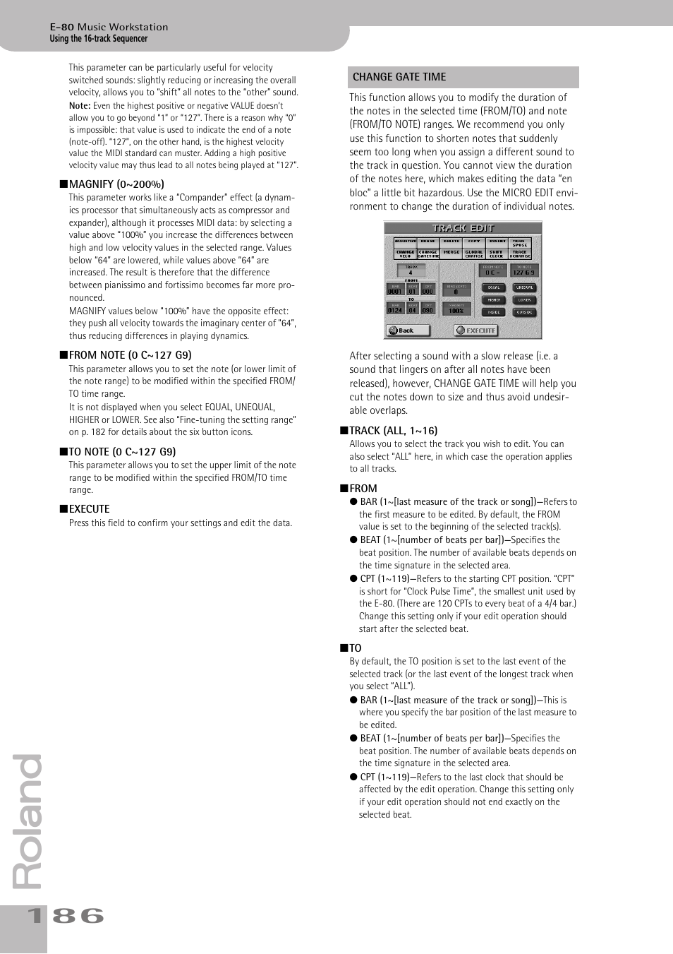 Roland E-80 User Manual | Page 186 / 284