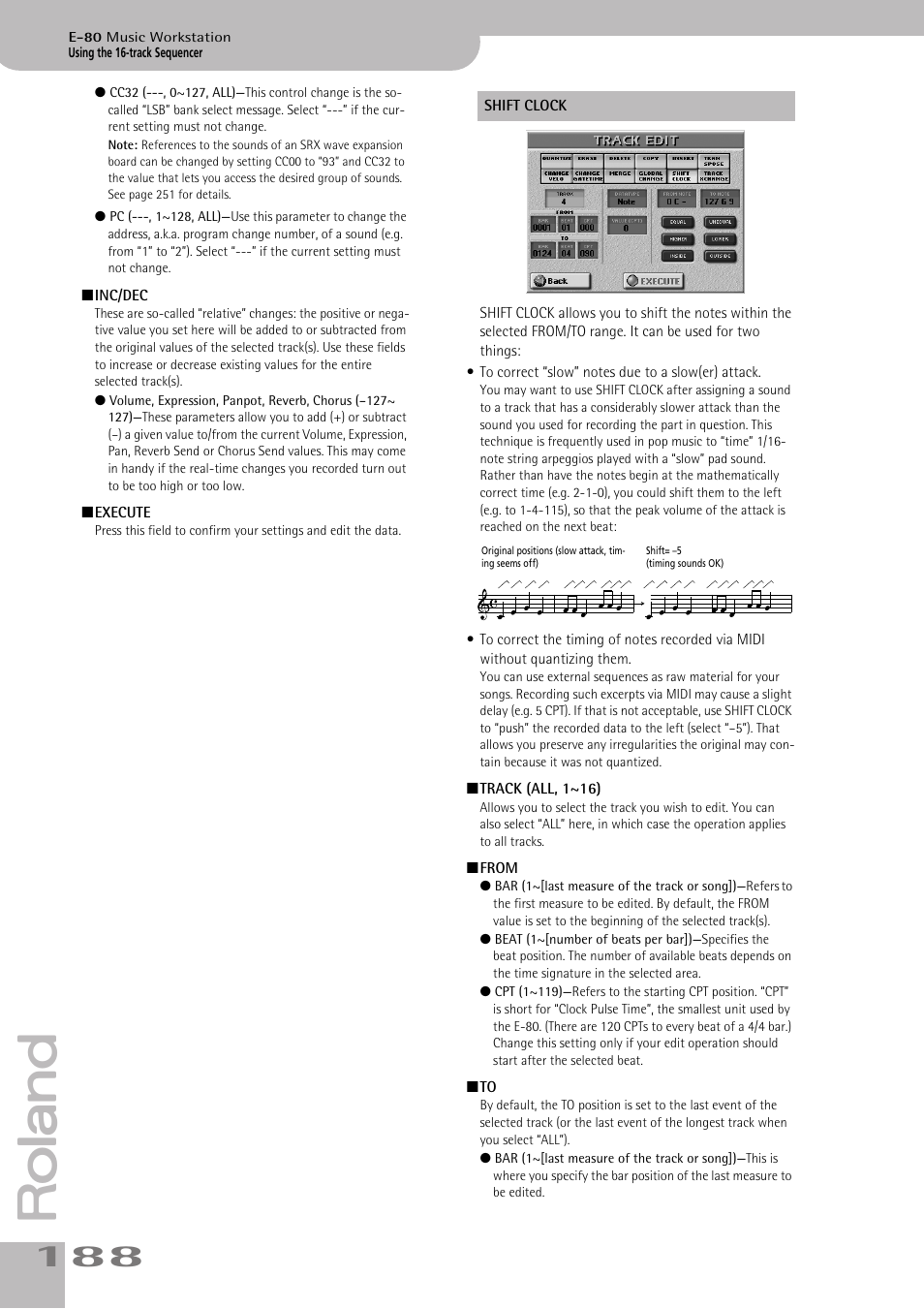 Roland E-80 User Manual | Page 188 / 284