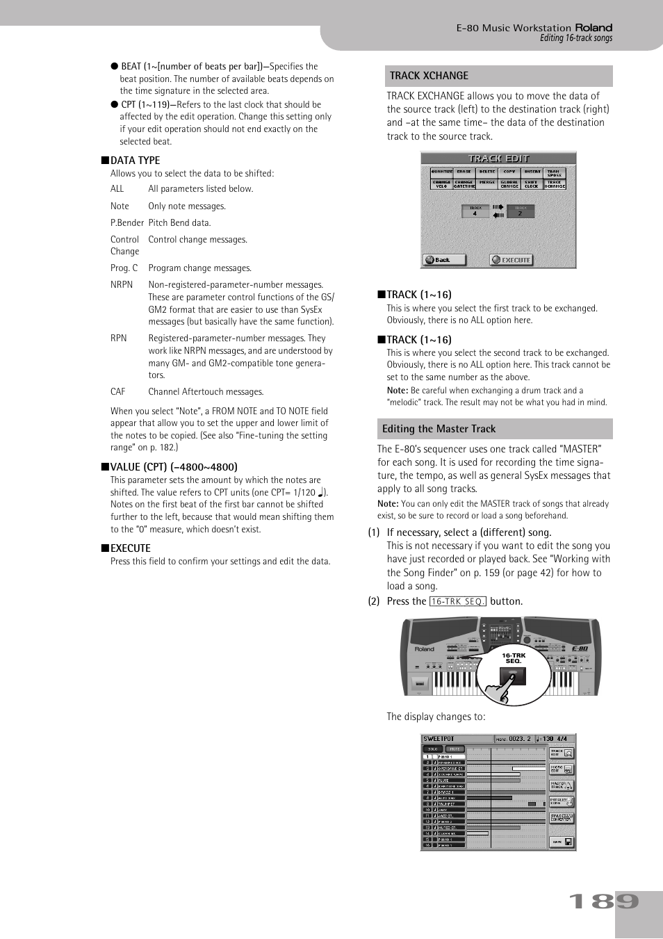 Roland E-80 User Manual | Page 189 / 284