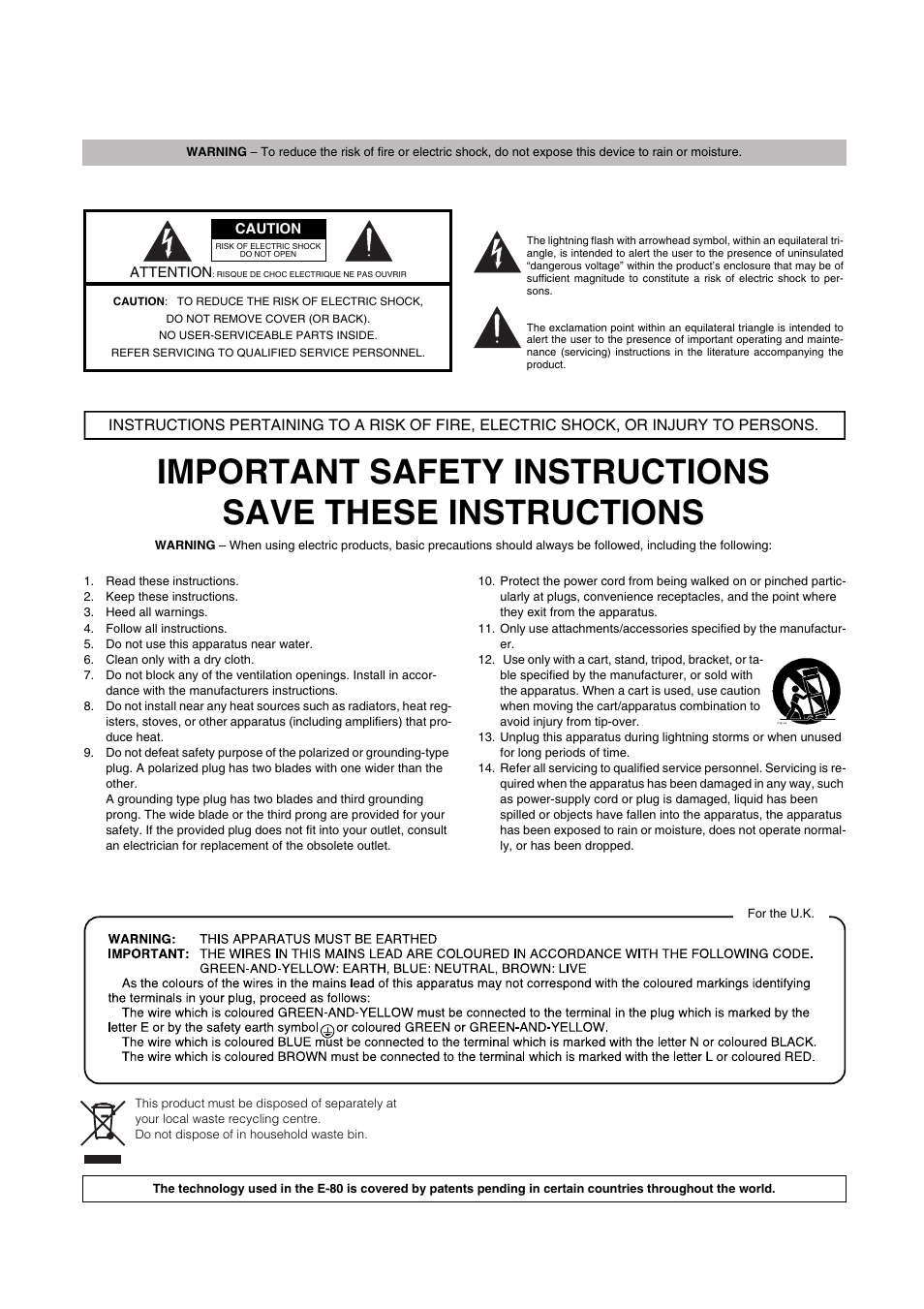 Roland E-80 User Manual | Page 2 / 284