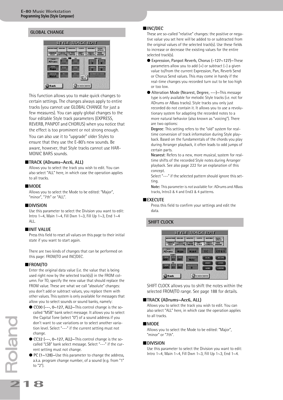 Roland E-80 User Manual | Page 218 / 284