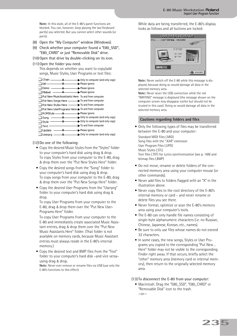 Roland E-80 User Manual | Page 235 / 284