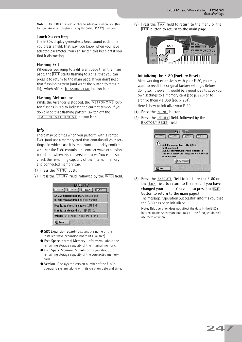 Roland E-80 User Manual | Page 247 / 284