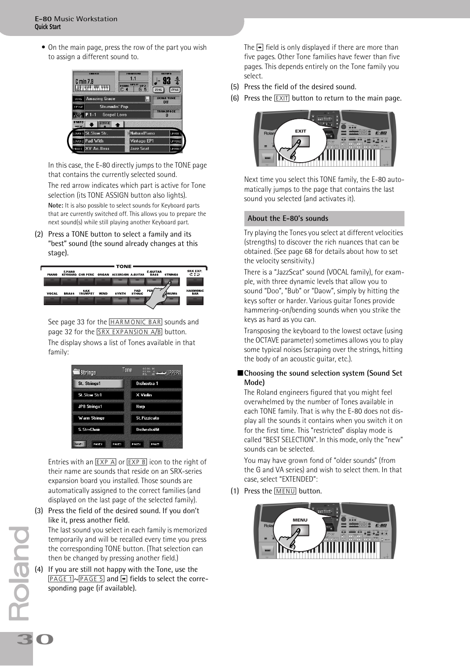 Roland E-80 User Manual | Page 30 / 284