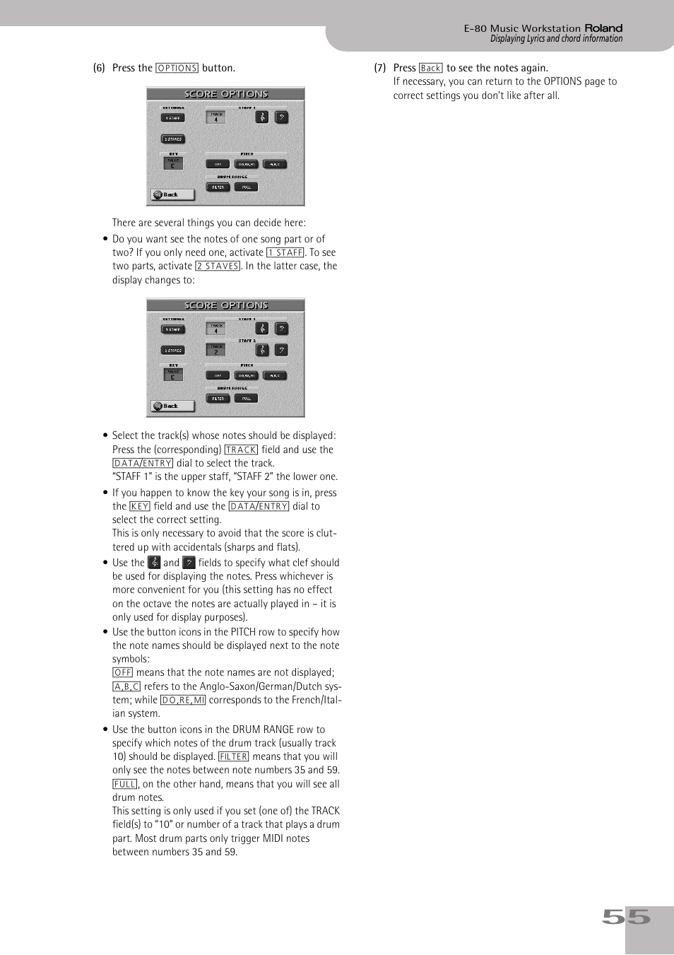 Roland E-80 User Manual | Page 55 / 284