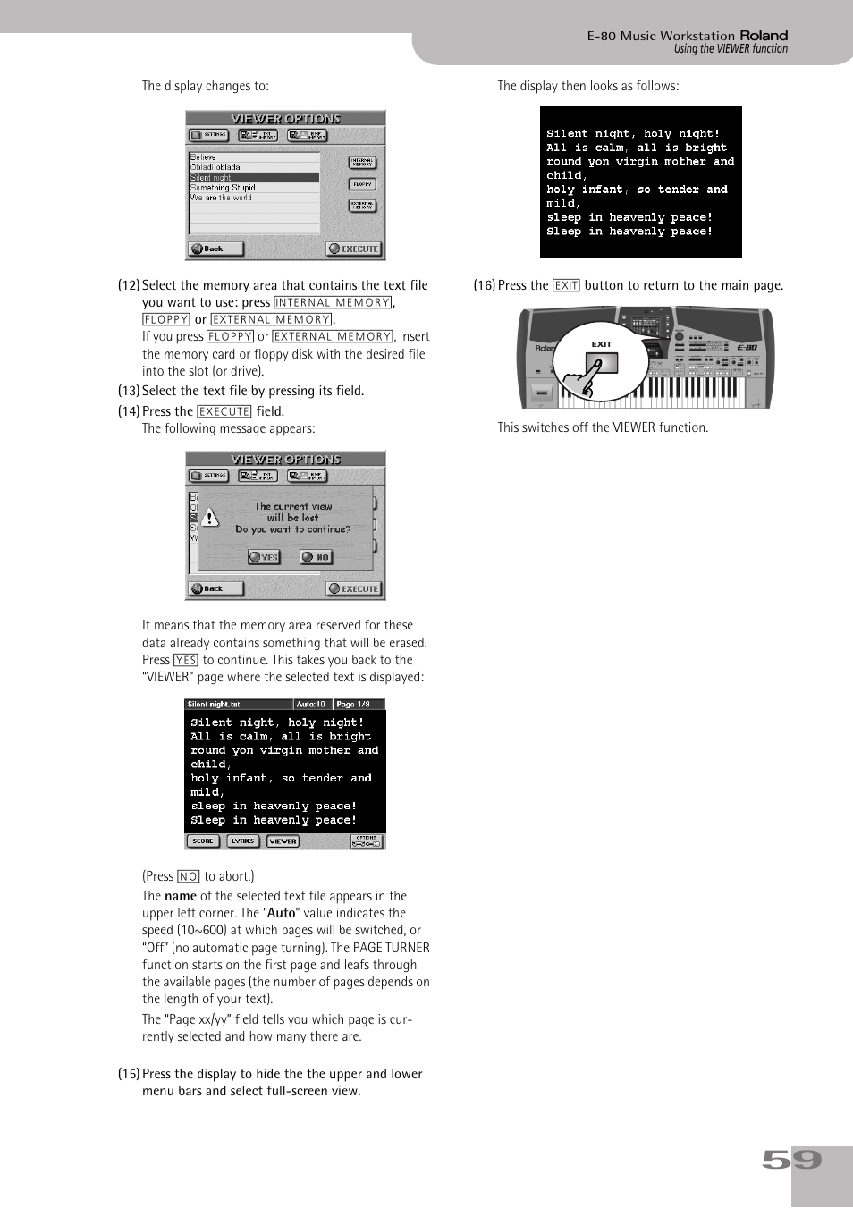 Roland E-80 User Manual | Page 59 / 284