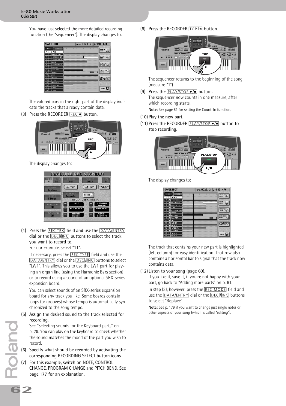 Roland E-80 User Manual | Page 62 / 284