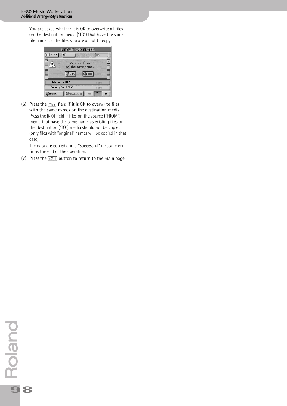 Roland E-80 User Manual | Page 98 / 284