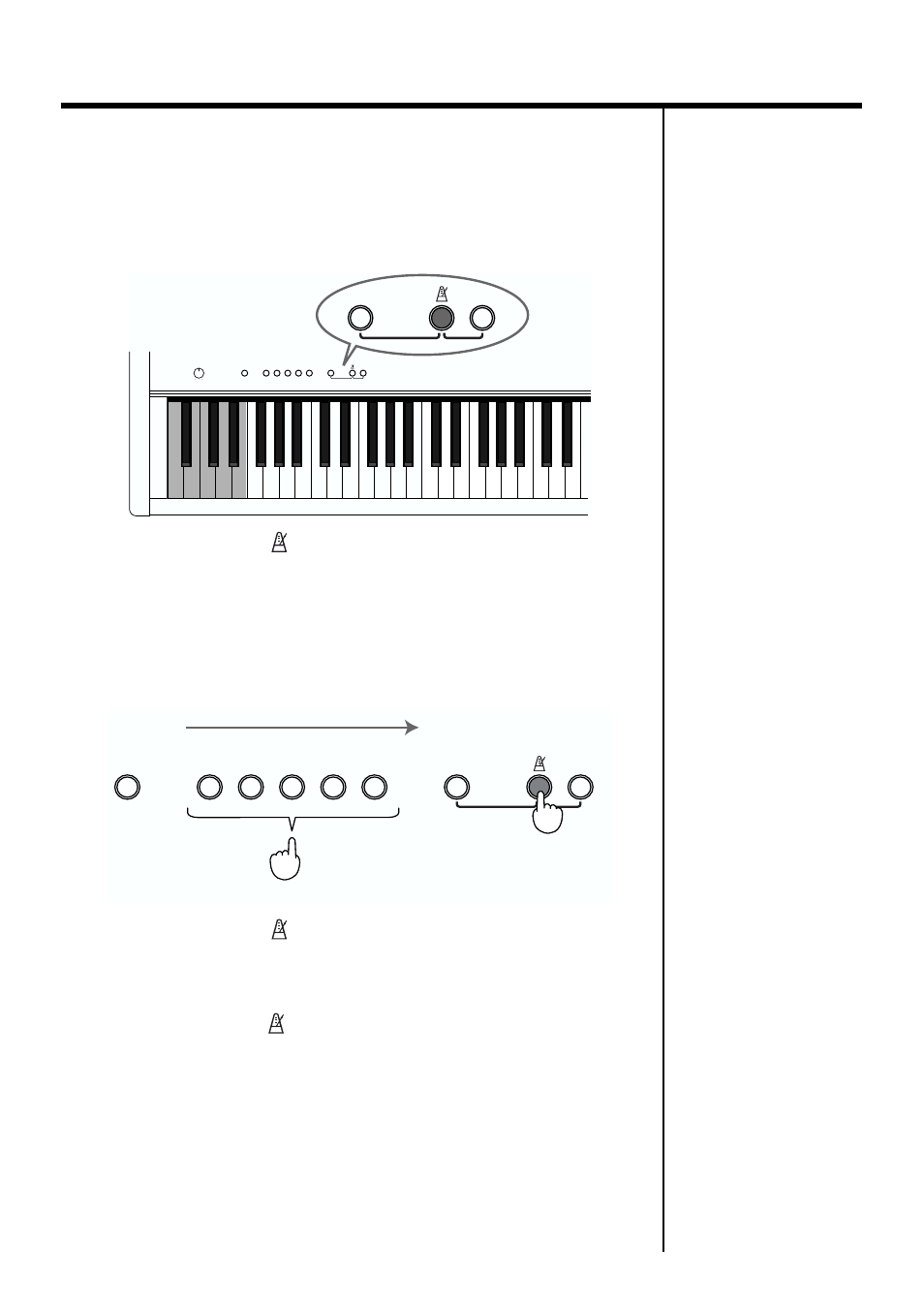 Changing the beat of the metronome, Adjusting the volume, 17 playing the keyboard | Roland F-90. User Manual | Page 17 / 32