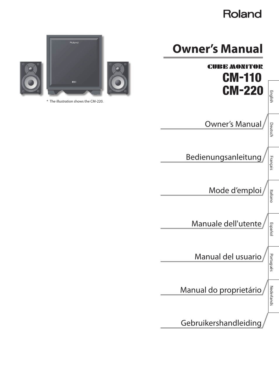 Roland CUBE MONITOR cm110 User Manual | 92 pages