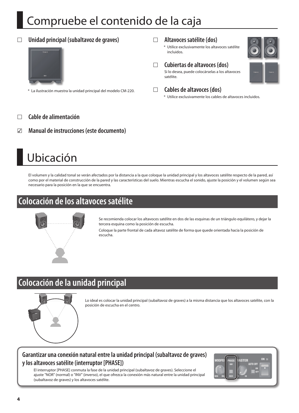 Roland CUBE MONITOR cm110 User Manual | Page 54 / 92