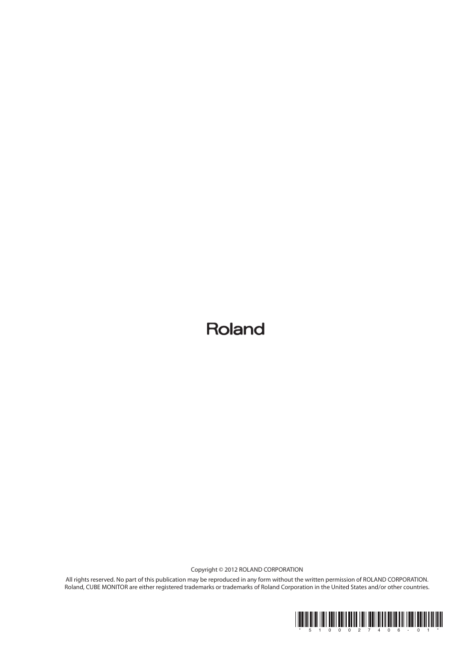 Roland CUBE MONITOR cm110 User Manual | Page 92 / 92