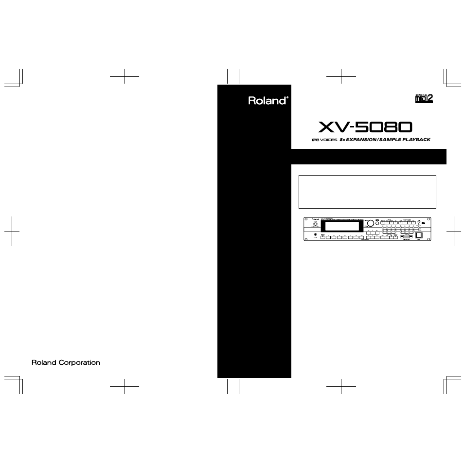 Roland XV-5080. User Manual | 312 pages