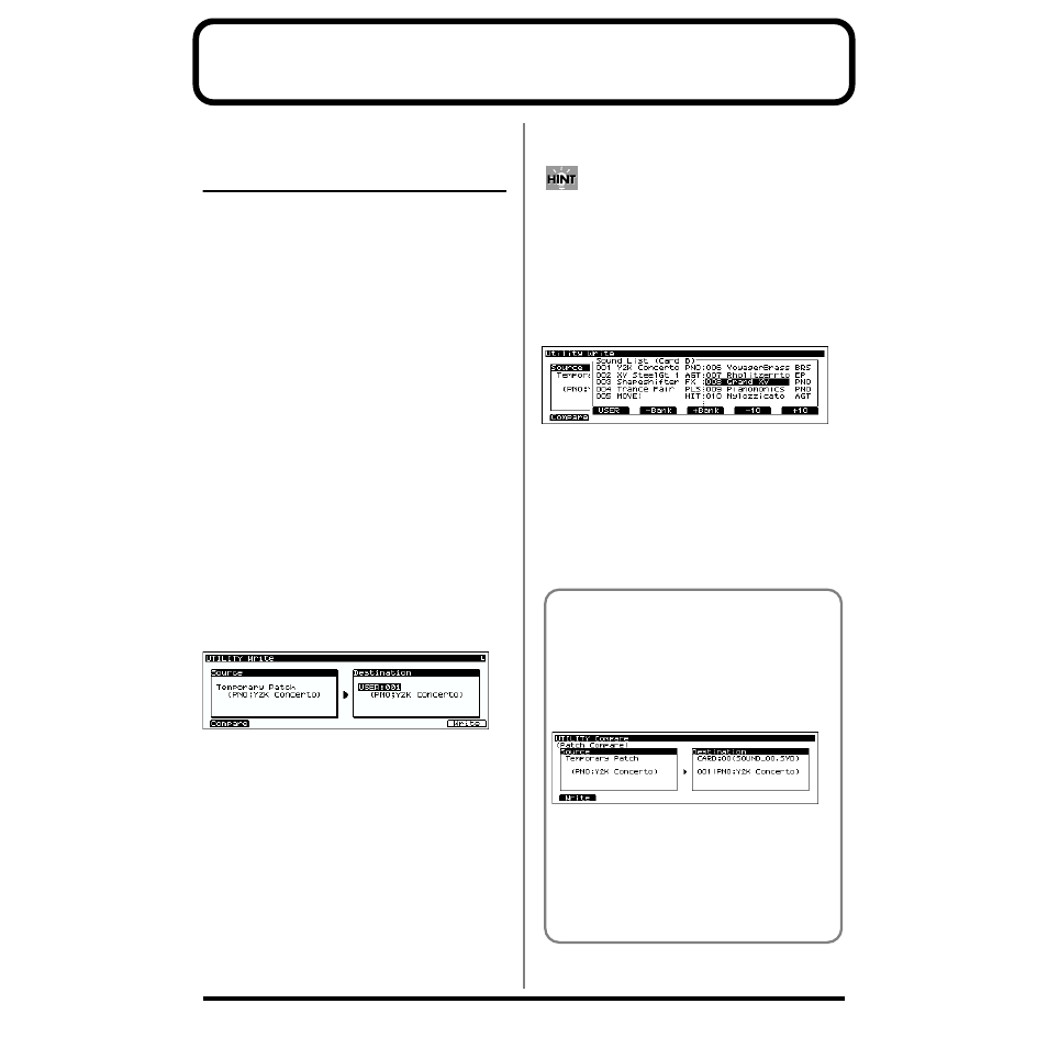 Write operation.(p. 194), Operation. (p. 194), Chapter 8 | Saving tones and other data you’ve created | Roland XV-5080. User Manual | Page 194 / 312