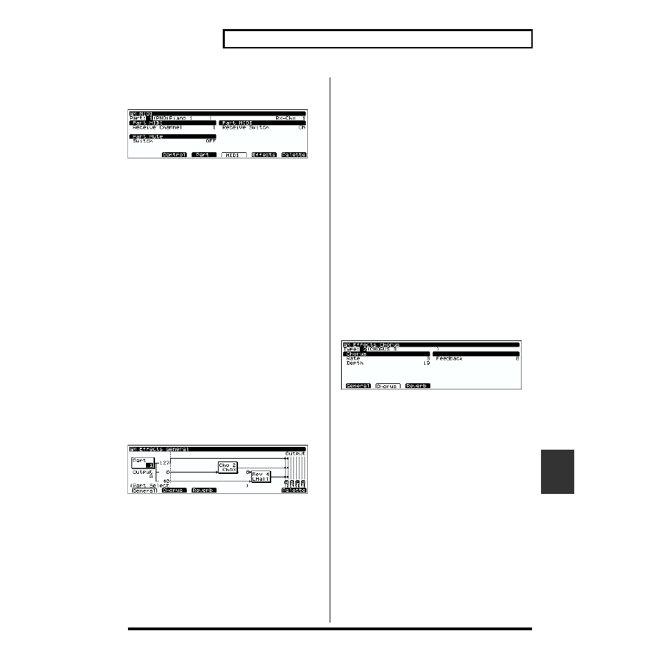Please refer to, Making effects settings ([f5 (effects)]) | Roland XV-5080. User Manual | Page 227 / 312