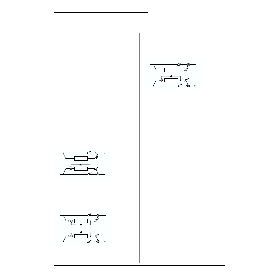 Chorus/delay(p. 64), Flanger/delay(p. 64), Chorus/flanger(p. 64) | Output, Chorus/delay, Flanger/delay, Chorus/flanger | Roland XV-5080. User Manual | Page 64 / 312