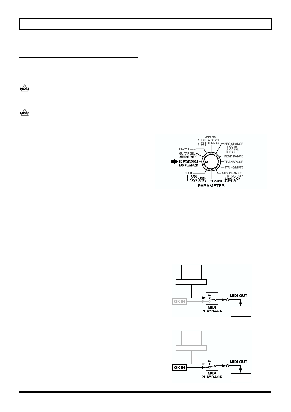 Connecting to a computer, Setting the midi port, Setting the midi data path (midi playback) | Midi playback (p. 17), 17 chapter 1 try playing some sounds | Roland GI-20 User Manual | Page 17 / 72