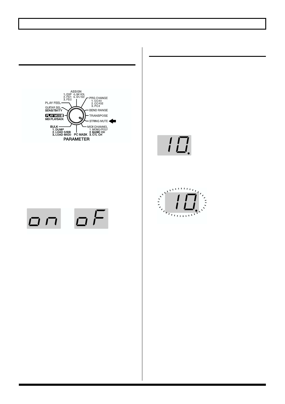 Muting specific strings (string mute), Storing the settings (write), String mute (p. 26) | Procedure (p. 26), 26 chapter 2 creating your own settings (patches) | Roland GI-20 User Manual | Page 26 / 72