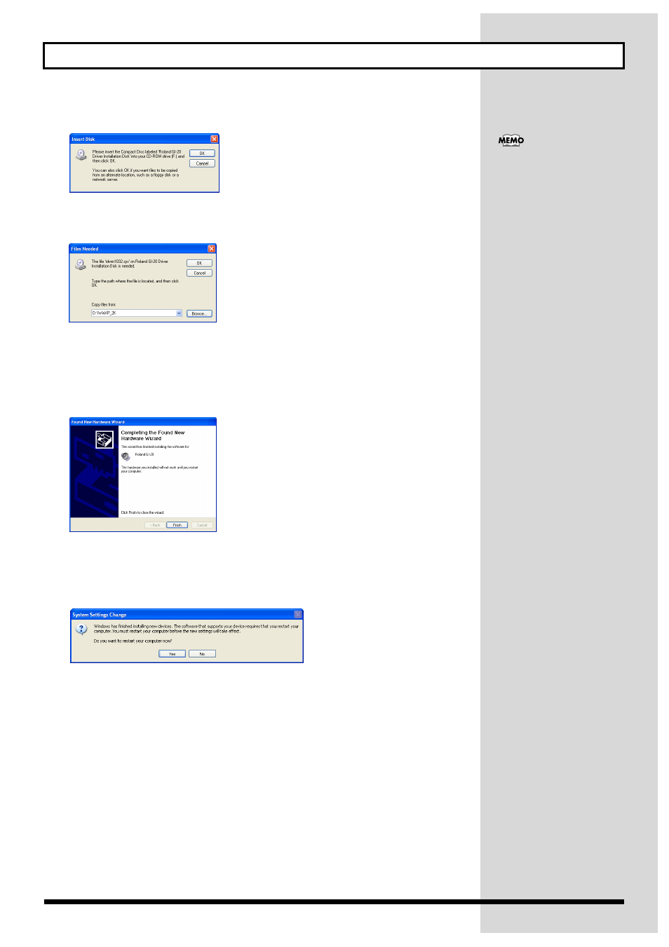 49 installing & setting up the driver (windows) | Roland GI-20 User Manual | Page 49 / 72