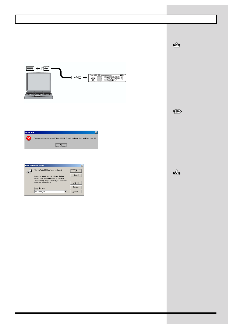 56 installing & setting up the driver (windows) 6 | Roland GI-20 User Manual | Page 56 / 72